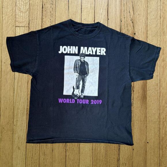 John Mayer T Shirt Tour 2019 Double Sided Adult Size Medium - Picture 1 of 6